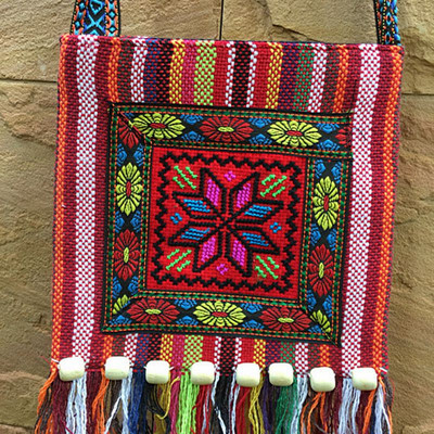 Käekott naistele unikaalne vintage etniline õlakott tikandid Boho Hippie Tutt Tote Messenger lilledega tikitud lukuga kott