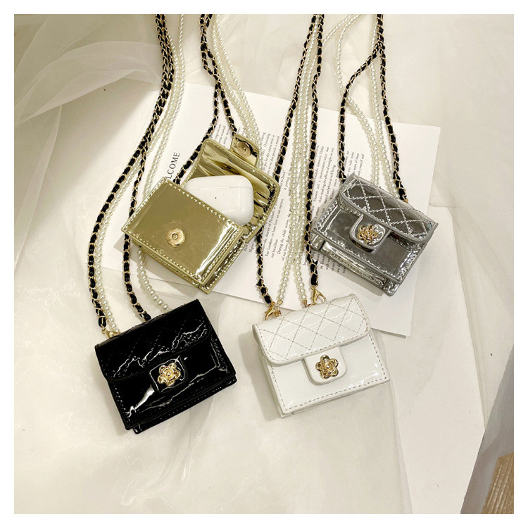 2021 Νέα τσάντα ώμου Γυναικεία τσάντα Μαργαριταρένια τσάντα με αλυσίδα Γυναικεία τσάντα καλοκαιρινής μόδας Rhombus Messenger Τσάντα Mini Square Bag Τσάντα κραγιόν