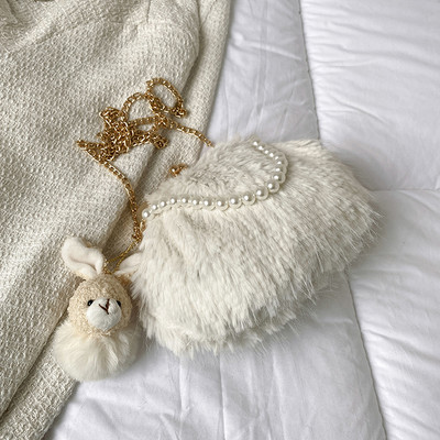 Луксозна вечерна чанта тип клъч от изкуствена кожа Дамска ретро перлена верижка с дръжка Дамска чанта Shell Портмоне за парти дамска марка Чанти през тялото