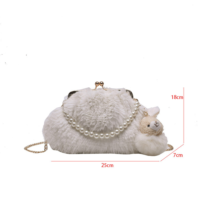 Луксозна вечерна чанта тип клъч от изкуствена кожа Дамска ретро перлена верижка с дръжка Дамска чанта Shell Портмоне за парти дамска марка Чанти през тялото