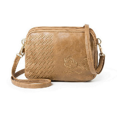 Yogodlns Genți crossbody cu trei compartimente noi pentru femei, geantă de umăr mică, broderie, posetă de designer cu flori pentru femei