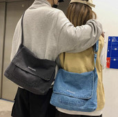 Euroopa ja Ameerika Ühendriikide uus teksakott meeste ja naiste lõuendist õlakott