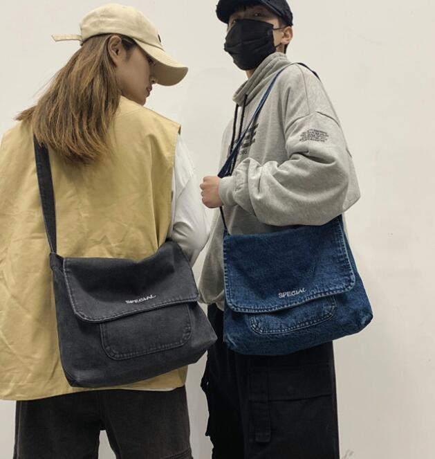 Euroopa ja Ameerika Ühendriikide uus teksakott meeste ja naiste lõuendist õlakott