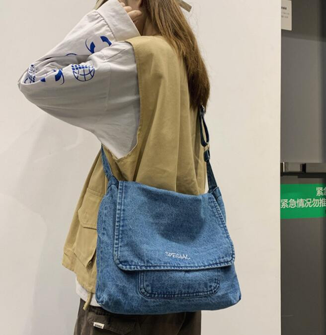 Euroopa ja Ameerika Ühendriikide uus teksakott meeste ja naiste lõuendist õlakott