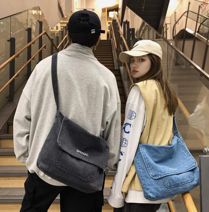 Euroopa ja Ameerika Ühendriikide uus teksakott meeste ja naiste lõuendist õlakott