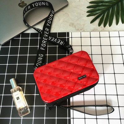 Γυναικεία τσάντα μίνι βαλίτσα σε σχήμα τσάντα ώμου Μόδα υψηλής ποιότητας Γυναικείες γεωμετρικές καρό totes Γυναικεία μικρή τσάντα ώμου