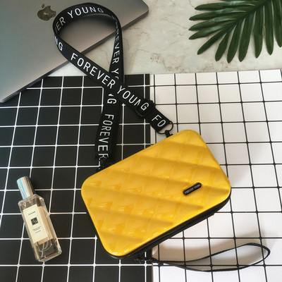 Γυναικεία τσάντα μίνι βαλίτσα σε σχήμα τσάντα ώμου Μόδα υψηλής ποιότητας Γυναικείες γεωμετρικές καρό totes Γυναικεία μικρή τσάντα ώμου