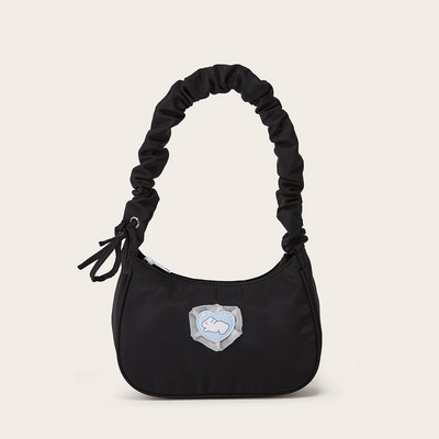 Γυναικείες τσάντες Kawaii Heart Rabbit Cute Lolita Designer Τσάντα ώμου Φθινοπωρινή Trendyol Lace Casual Γυναικεία τσαντάκια με κορδόνια