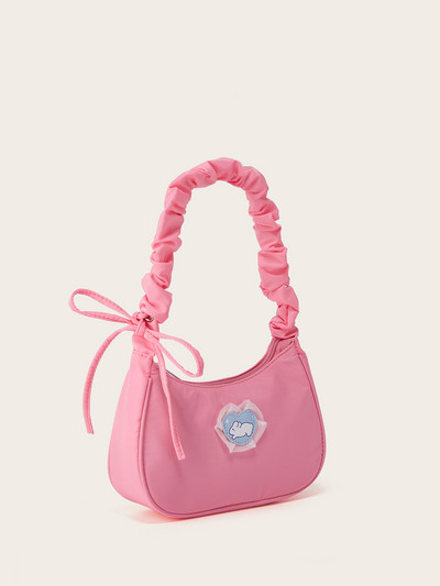 Γυναικείες τσάντες Kawaii Heart Rabbit Cute Lolita Designer Τσάντα ώμου Φθινοπωρινή Trendyol Lace Casual Γυναικεία τσαντάκια με κορδόνια