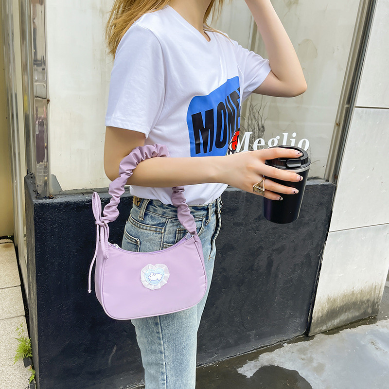 Γυναικείες τσάντες Kawaii Heart Rabbit Cute Lolita Designer Τσάντα ώμου Φθινοπωρινή Trendyol Lace Casual Γυναικεία τσαντάκια με κορδόνια