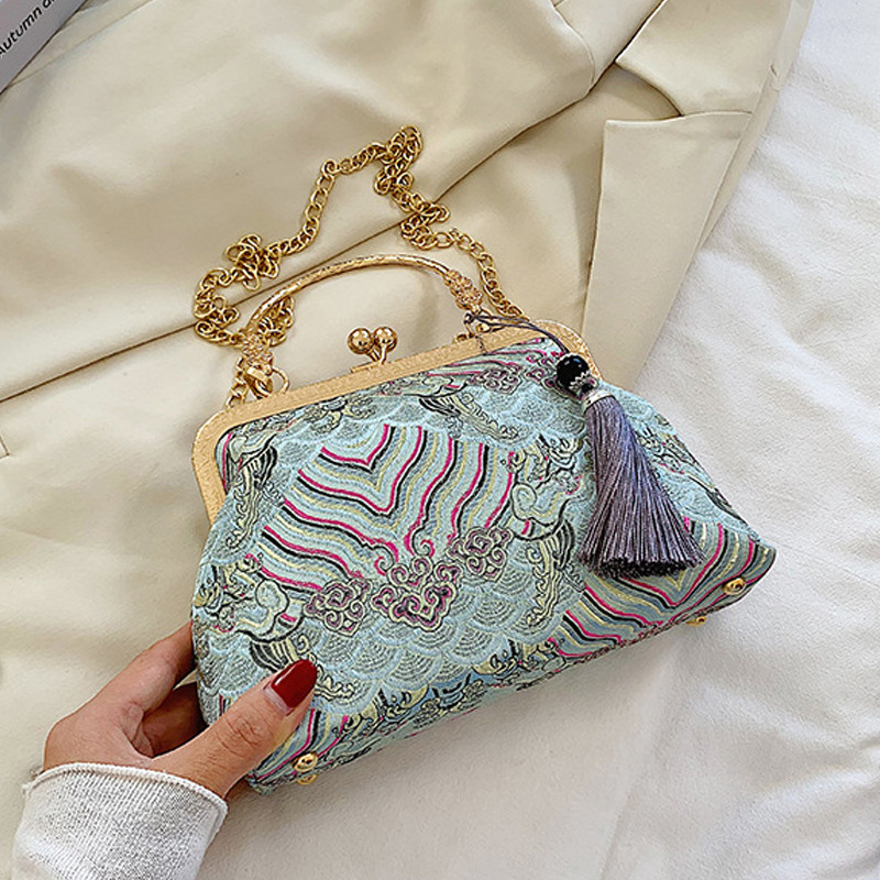 YoReAi uus naiste vabaaja Cheongsam vabaaja kott, pandlaga, kestaga õlakotid, mood reisikäekott, meik, hoiustamispakett rahakott