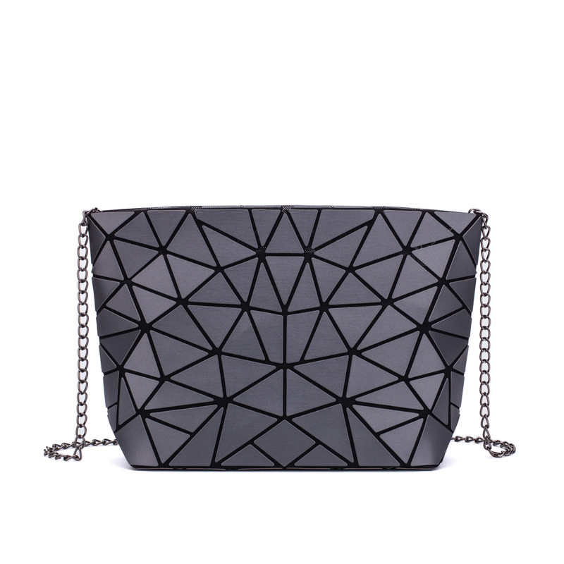 Moodne naiste kett Õlakott Helendav kott Bao kott Tüdrukutele Geomeetria Käekotid Tavalised kokkupandavad Crossbody kotid Clutch bolso