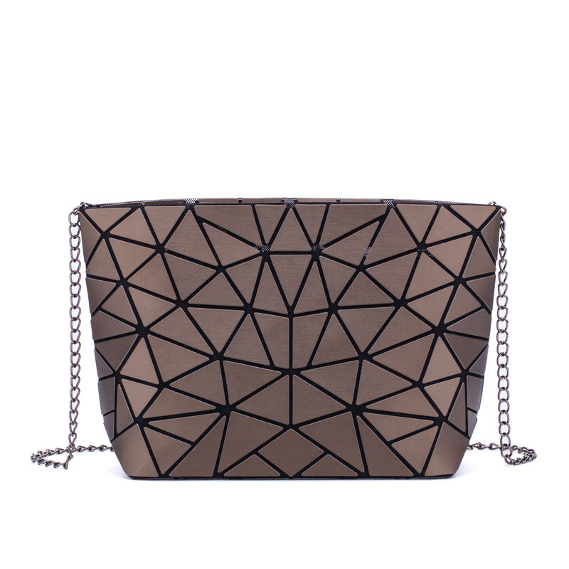 Moodne naiste kett Õlakott Helendav kott Bao kott Tüdrukutele Geomeetria Käekotid Tavalised kokkupandavad Crossbody kotid Clutch bolso