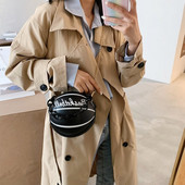 Mood sama isikupäraga Loominguline väike ümmargune kott Naiste kott 2022 Uus korvpallikott Õlakott