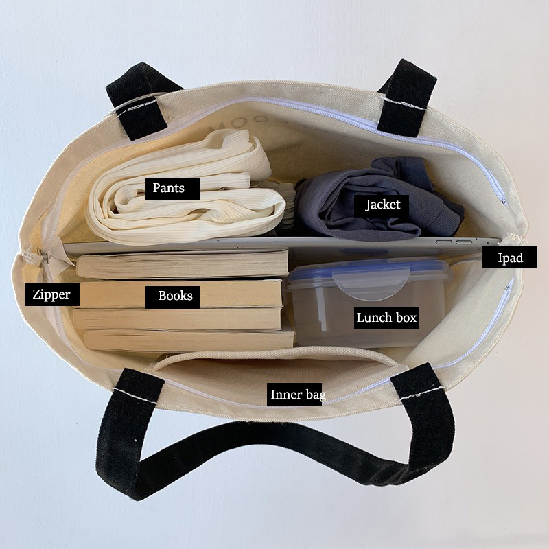 Naiste lõuendist ostukotid Eco korduvkasutatavad kokkupandavad õlakotid Suure mahutavusega käekotid Vabaaja armas kott naistele Bolso Mujer Uus