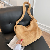 Γυναικείες τσάντες για γυναικείες τσάντες σχεδιαστών Απλή μόδα μαλακή τσόχα Αγορά Τσάντες ώμου μεγάλης χωρητικότητας χιαστί