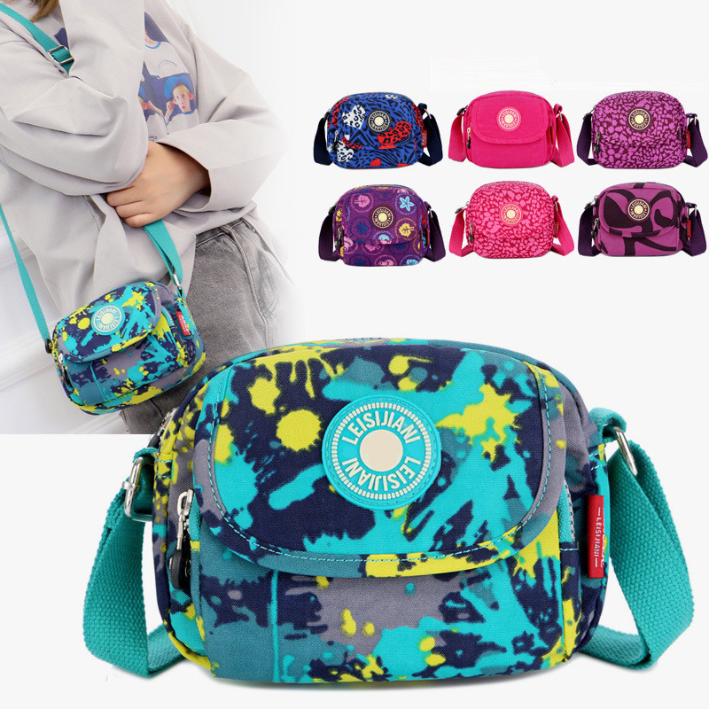 2023 Női táska nagykereskedés új női váll kis nylon szövet nyomtatás Messenger telefon kézitáska alkalmi kis négyzet alakú hátizsák