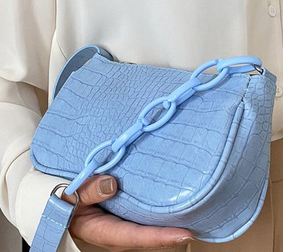 Μόδα Popular Τσάντα Leisure Beauty One Shoulder Τσάντα μασχάλης Γαλλική τσάντα στικ Μικρή τετράγωνη τσάντα Γυναικεία τσάντα με σχέδιο κροκόδειλου