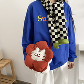 Hylhexyr armas väike tiiger tikitud rist kehaga kott Topeltselja lillekujuline õlakott Naiste mobiiltelefoni kott