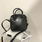 PU-nahast naiste mustad õlakotid, retrodisainiga naiste käekotid, käekotid, moed, tüdrukud, igapäevane ristkehaga kott