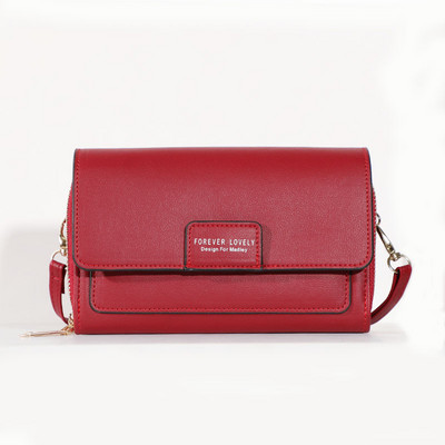 Νέες γυναικείες δερμάτινες τσάντες Pu γυναικείες τσάντες ώμου μεγάλης χωρητικότητας Fashion Τσάντες χιαστί για γυναικεία τσάντα τηλεφώνου