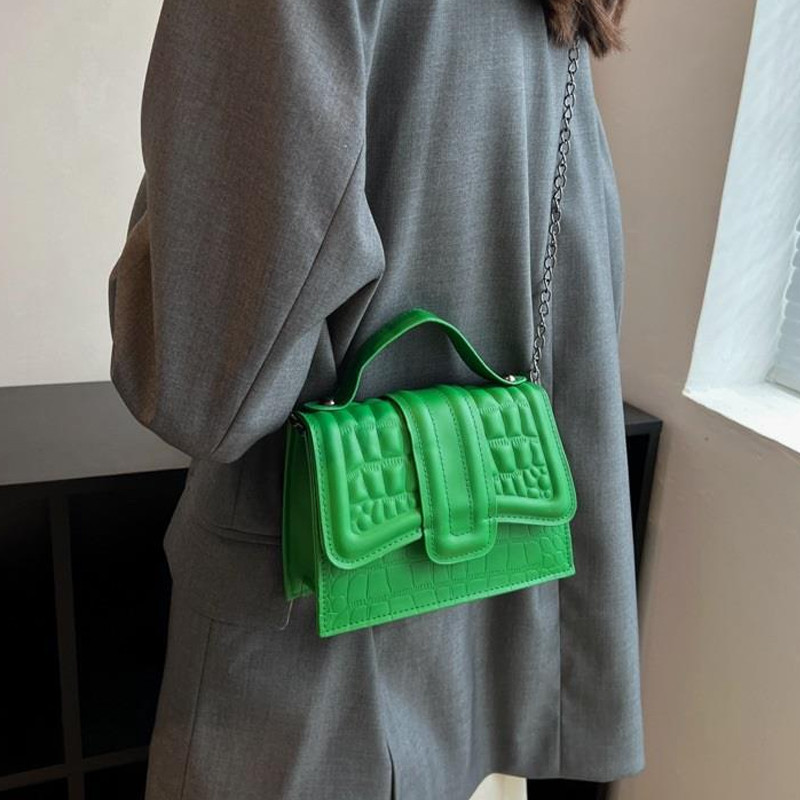 Γυναικείες καλοκαιρινές τσάντες 2023 Νέα Chain Messenger Τσάντες Τετράγωνες τσάντες ώμου Lattice μονόχρωμες επώνυμα τσάντες και τσάντες