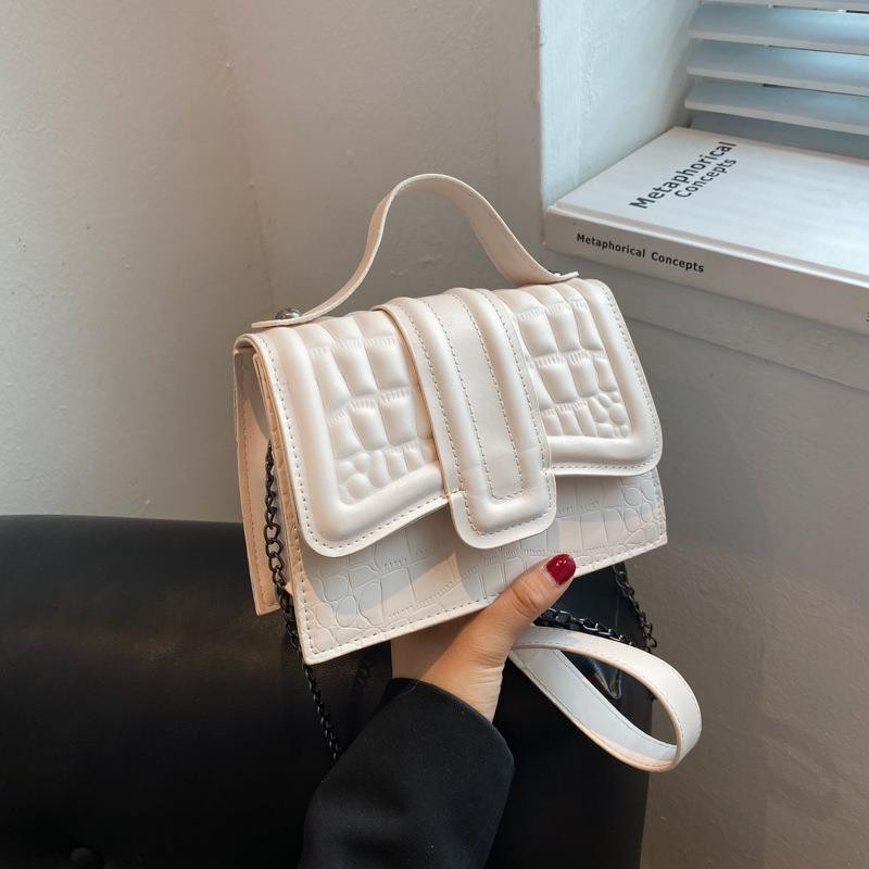 Γυναικείες καλοκαιρινές τσάντες 2023 Νέα Chain Messenger Τσάντες Τετράγωνες τσάντες ώμου Lattice μονόχρωμες επώνυμα τσάντες και τσάντες