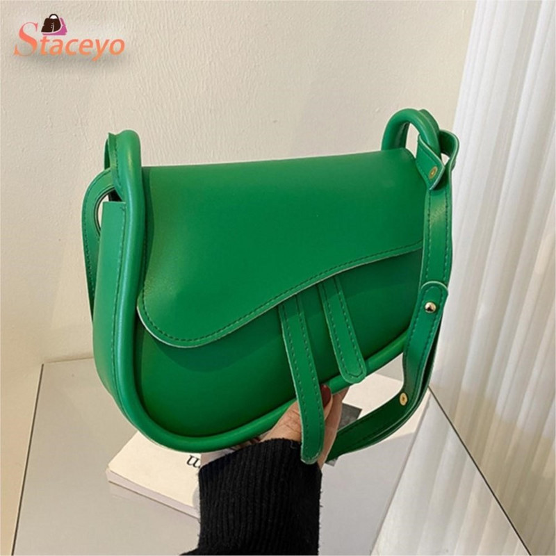 Saddle Small Shoulder Crossbody Bags for Women Trends 2023 Fashion Brand Designer Mini PU Δερμάτινες γυναικείες τσάντες
