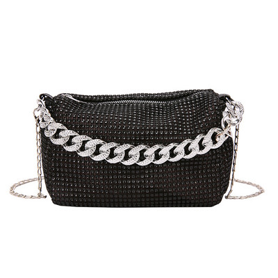 Unistybag Mood Õlakotid Teemandid Kett Crossbody kott Läikiv Rhinestones Käekotid Uued Väikesed kandekotid Disainer Clutch Bag