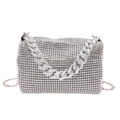Unistybag Mood Õlakotid Teemandid Kett Crossbody kott Läikiv Rhinestones Käekotid Uued Väikesed kandekotid Disainer Clutch Bag