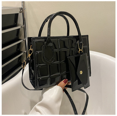 Vabaaja patenteeritud PU-nahast õlakott naistele Moodne ühevärviline Crossbody käekotid Rahakott Naistele Lihtne disainkott