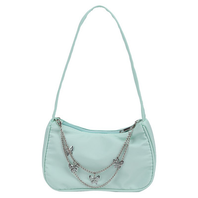 Alkalmi női hónaljtáska, egyszínű pillangólánc, napi utazás, kis hobos kézitáskák erszényes nőknek, 2022