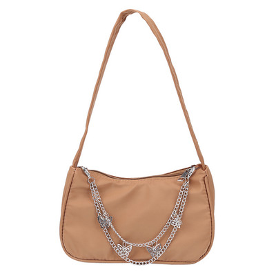 Alkalmi női hónaljtáska, egyszínű pillangólánc, napi utazás, kis hobos kézitáskák erszényes nőknek, 2022