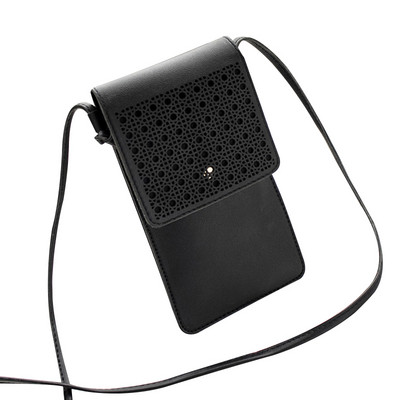 Τσάντα κινητού τηλεφώνου Cross Body Οθόνη αφής Καθαρό παράθυρο Μίνι πορτοφόλι Θήκη τσάντας κινητού τηλεφώνου DIN889