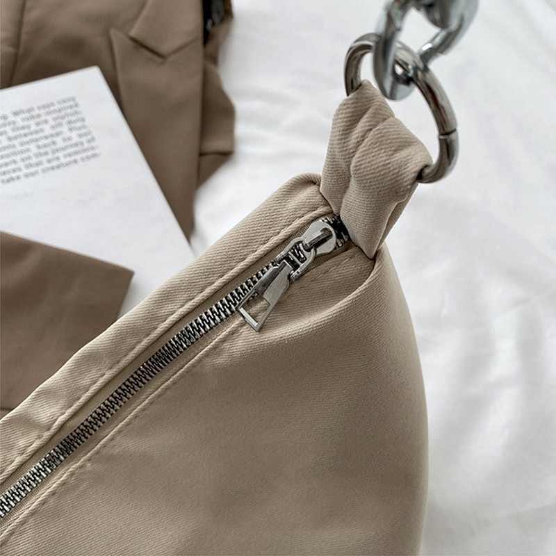 Fekete Crossbody női lányoknak kézitáska Vásárló alkalmi tömör egyszerű lánc csomózott pántok Messenger váll hordtáskák