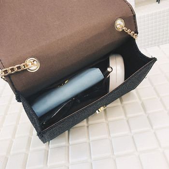 Луксозна малка чанта през тялото с капаци на пайети Модна верига с пискюли Дамска парти чанта Портмоне Поръчкови чанти Дизайнерски Bolso Mujer