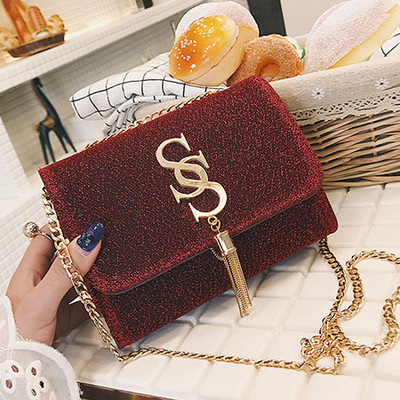 Luxus kis flitteres csappantyús táska, divatos bojt lánc női parti kézitáska pénztárca futártáskák tervező Bolso Mujer