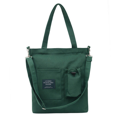 Vászon válltáskák nőknek, nagy kapacitású, tömör, egyszerű vásárló női kézitáska, hordtáska Crossbody diák, iskolai női táska