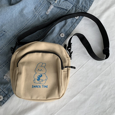 Mini naiste kott Canvas Crossbody Väikesed kotid naistele Riidest mobiiltelefonide õlakotid naistele Naiste rahakott Telefonikott Käekotid