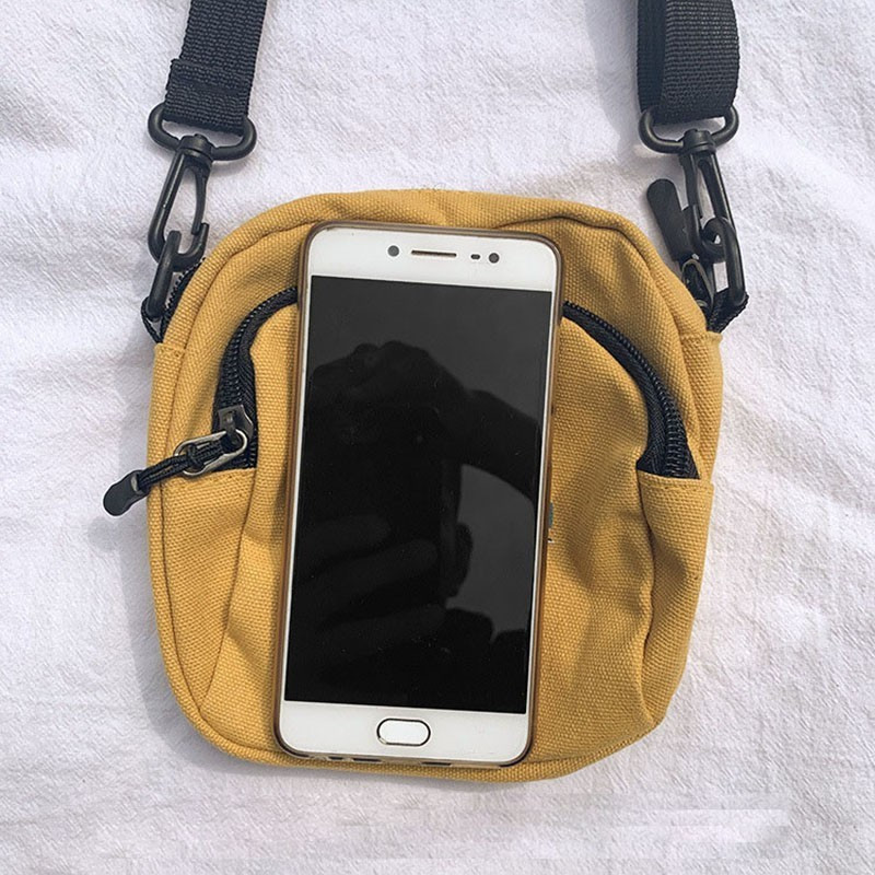 Mini naiste kott Canvas Crossbody Väikesed kotid naistele Riidest mobiiltelefonide õlakotid naistele Naiste rahakott Telefonikott Käekotid