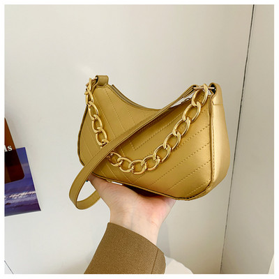 Női válltáska Retro kockás hónaljtáskák Láncpánt Cipzár Alkalmi tervező Mini kézitáskák Válltáska Női válltáska