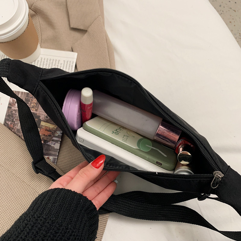 Casual Functional Money Pouch Pouch Belt Τσάντα Γυναικεία τσάντα για ζώνη Καμβάς τσάντα ισχίου Fanny Pack Τσάντα μπανάνα Casual τσάντα μέσης καμβά