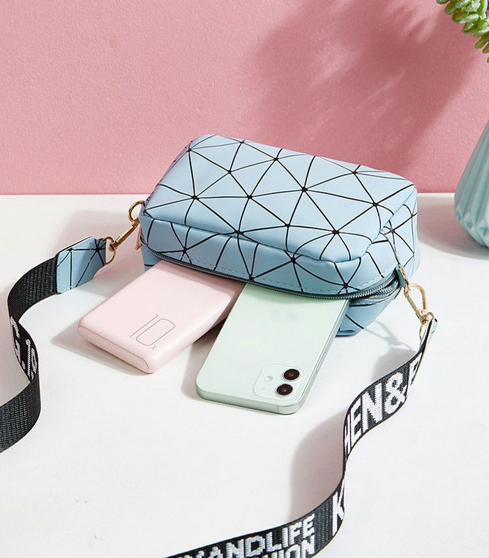 Női kis kézitáska Táskák Táskák Geometrikus Mintás Női Táska Csomagtartó Kis négyzetes Táska Divat Női Hírvivő Válltáska