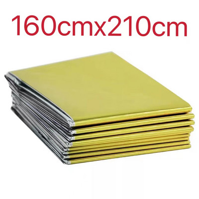 Kültéri, alacsony hőmérsékletű mentőkészlet elsősegély-készlet szigetelő takaró kempingtartó fólia poliészter fólia életmentő meleg szigetelés