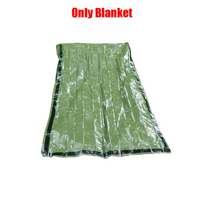 Kaasaskantav veekindel hädaolukordade ellujäämismagamiskott matkamiseks matkavarustuse termiline Bivy koti esmaabikomplekt Mylar tekk