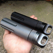 Lauko tvirti CNC vandeniui atsparūs pirmosios pagalbos rinkiniai, saugos išgyvenimo piliulės buteliukas, aliuminio stovyklavimo EDC cisternos dėžutė cigaretėms