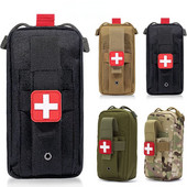 Κιτ πρώτων βοηθειών Medical EDC Pouch Tactical MOLLE Outdoor Medical Bag Tourniquet Scissors Waist Bag Military Fan Tactical Bag