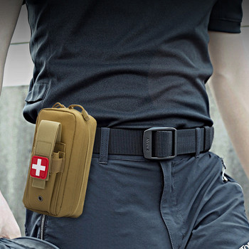 Κιτ πρώτων βοηθειών Medical EDC Pouch Tactical MOLLE Outdoor Medical Bag Tourniquet Scissors Waist Bag Military Fan Tactical Bag