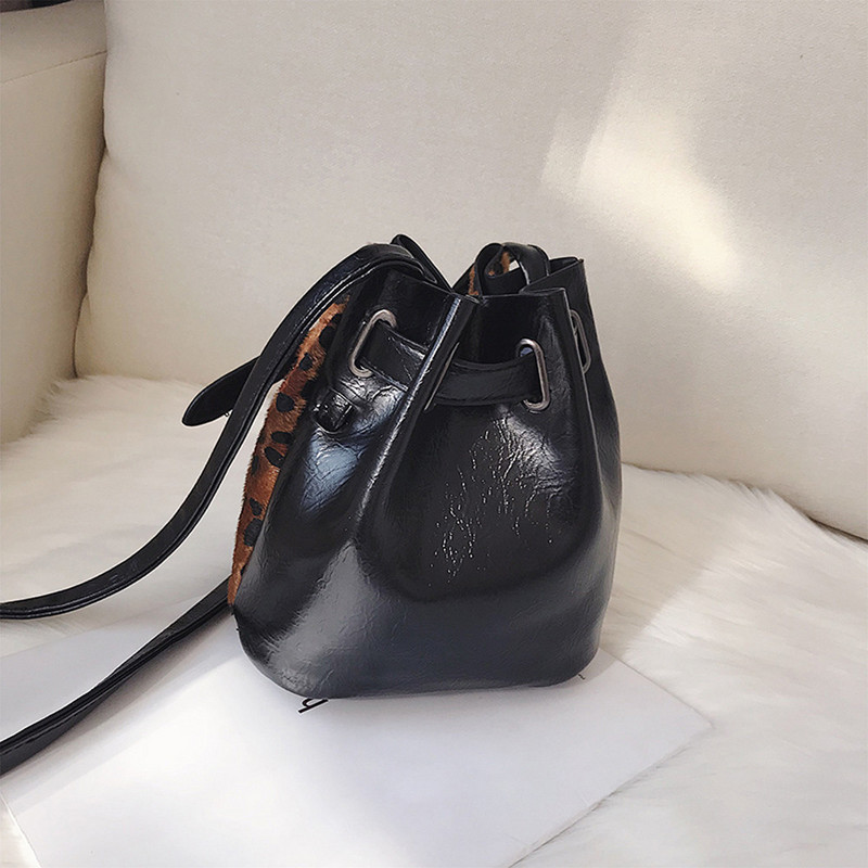 Leopard velike torbe za žene 2019. Luksuzne ručne torbe Ženska dizajnerska torba na rame Flock Bucket Torbe preko ramena Ručna torbica Bolso Mujer#25