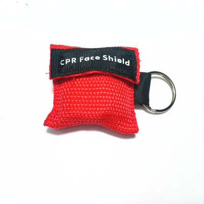 CPR-elustamismask kaasaskantav hädaabi näokaitse kunstliku hingamise ühekordseks kasutamiseks mõeldud respiraator võtmehoidja tervisehooldusvahendid